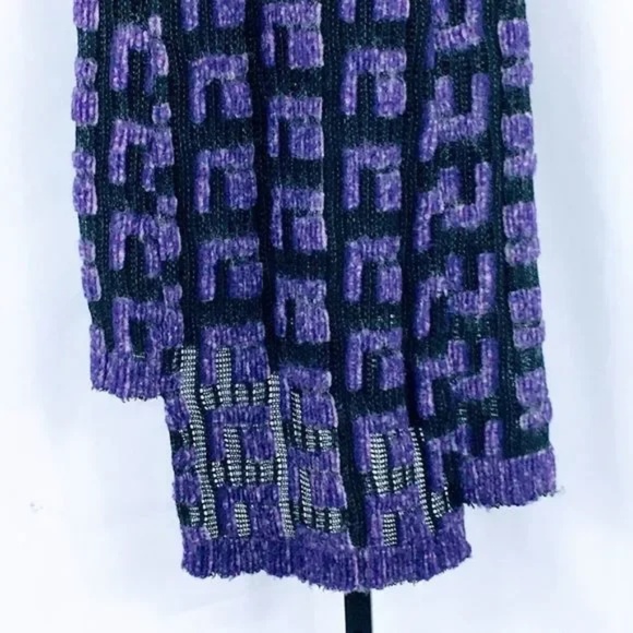 Anna Sui Dress Asymmetric Hem Textured Knit Dress Main Line Size 0 - Picture 9 of 14